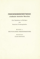 Buch WK II Friedensbekenntnisse Schaffender Deutscher Menschen Band I Deutschlands Friedensgedanke 1938, 20 S. II - 1939-45