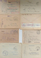 Feldpost WK II 36 Belege Meist Mit Inhalt Bzw. Faltbriefe Ca. 1944/45, Dabei Allein 9 Briefe Februar/März 1945, Stark Un - Weltkrieg 1939-45