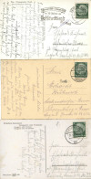 KZ-POST - 3 Karten 1938/39 2 Karten Mit ZENSUR Ins KZ ASCHENDORFERMOOR PAPENBURG,Ems (MOORSOLDATEN) I-II - Guerra 1939-45