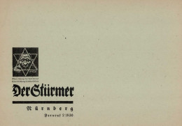 Judaika Umschlag Der Stürmer (Julius Streicher Nürnberg) Blanco I Judaisme - Giudaismo