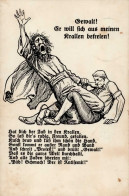 Judaika - ÖSTERREICH - Gewalt! Er Will Sich Aus Meinen Krallen Befreien! Judentum Und SPD Prop-Ak Nr. 24 O 1924 I-II Jud - Judaísmo