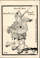 Judaika - RUSSISCH-FRANZÖSISCHE Propagandakarte No. 35  LITVINOFF In GENF (Litvinoff Wallach Meer - Abraham FINKELSTEIN  - Judaísmo