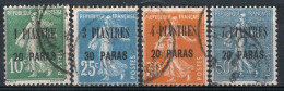 Levant  Timbres-poste N°31 à 34 Oblitérés TB Cote : 4,00 € - Used Stamps