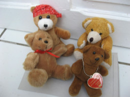 Lot De 4 Peluches" PETITS OURS , - Teddybären