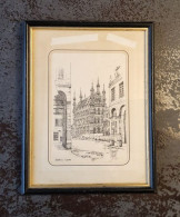 Leuven Stadhuis Vanuit De Naamsestraat - Etchings