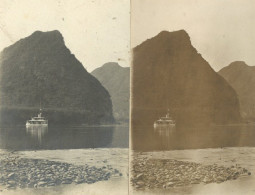 China Flußkanonenbott SMS Tsingtau Auf Fluß Oberhalb Kanton Lot Mit Foto Und Foto-AK I-II - Guerra 1914-18