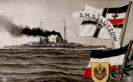Schiff Kreuzer WK I Flaggenkarte (Lemke Serie 1241) S.M.S. Lützow I-II Bateaux Bateaux - Weltkrieg 1914-18