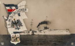 Schiff Kreuzer WK I S.M.S. Blücher II (Eckbug, Ecken Abgestossen) Bateaux Bateaux - Weltkrieg 1914-18