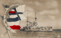 Schiff Kreuzer WK I S.M.S. Deutschland 1913 I-II Bateaux Bateaux - Guerra 1914-18