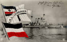 Schiff Kreuzer WK I S.M.S. Lothringen II- ( Mittelbug) Bateaux Bateaux - Guerre 1914-18