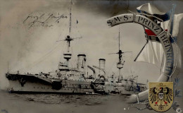 Schiff Kreuzer WK I S.M.S. Prinz Heinrich II (Eckbug) Bateaux Bateaux - Weltkrieg 1914-18