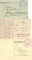 WK I Marine-Feldpost 3x U-Boot Abteilung Der 4. Unterseeboots-Flottille 1915-17 I-II - Guerra 1914-18