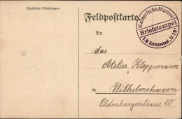 WK I Marine-Feldpost II. Unterseeboots-Flottille U-Boot U 19 Vom 3.6.1915 II (Druckstelle) - Weltkrieg 1914-18