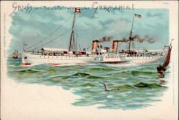 Schiff Dampfschiff Germania I-II Bateaux Bateaux - Oorlog 1914-18