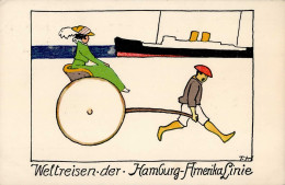 Schiff Weltreisen Der Hamburg-Amerika Linie Sign. I-II Bateaux Bateaux - Weltkrieg 1914-18