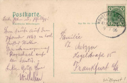 BODENSEESCHIFFSPOST - O KONSTANZ-BREGENZ SCHIFFSPOST KURS 74  1906 Auf Bregenz-Ak I-II - Guerre 1914-18