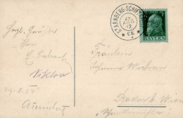 STARNBERG-SCHIFFSPOST C II 29.8.12 Auf Ak Salondampfer Ludwig A.d. Starnberger See I - Guerre 1914-18