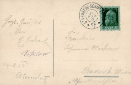 STARNBERG-SCHIFFSPOST C II 29.8.12 Auf Ak Salondampfer Ludwig A.d. Starnberger See I - Guerra 1914-18