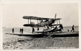 Flugzeug Seaplane Lee On Solent Wasser-Flugzeug Doppeldecker Ca. 1930 I-II Aviation - Weltkrieg 1914-18