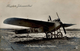 Flugzeug L.V.G. Eindecker System Schneider Foto-AK I-II Aviation - Guerre 1914-18