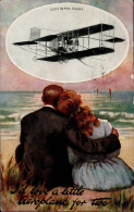 Flugzeug Cody In Full Flight Sign. Oilette II (Ränder Abgestossen) Aviation - Guerra 1914-18