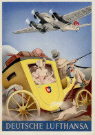 Flugzeug Propaganda Deutsche Lufthansa Sign. Ullmann I-II Aviation - Weltkrieg 1914-18