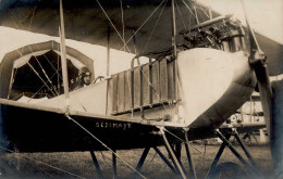 Kiel-Holtenau Pilot Sedlmayr Im Doppeldecker Foto-AK 1913 I-II - Oorlog 1914-18