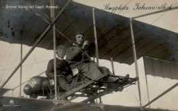 Flugwesen Pioniere Johannisthal König, Bruno Mit Captl. Hormel I-II Aviation - Weltkrieg 1914-18