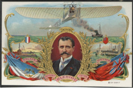 Flugwesen Pioniere Bleriot Reklame-Litho I-II (19cm X 12,5cm) Aviation - Guerra 1914-18