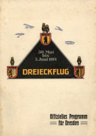 Buch Luftfahrt Offizielles Programm Vom Dreieckflug Berlin-Leipzig-Dresden Vom 30.5. - 5.6.1914 II - Guerra 1914-18