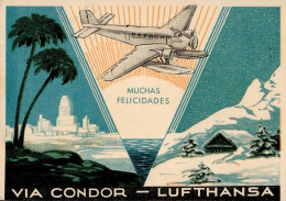 3. Reich Via Condor - Lufthansa Argentinien Nach Deutschland 1940 OKW Zensur I-II - Guerre 1914-18