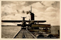 Flugzeug WK II Katapultflugzeug A.G. Donier Wal Auf Dem Flugstützpunkt Dampfer Westfalen I-II Aviation - Weltkrieg 1914-18