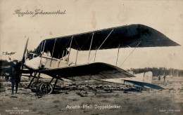 Sanke Flugzeug Johannisthal 165 Aviatik-Pfeil-Doppeldecker I-II (fleckig) Aviation - Guerra 1914-18