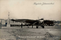 Sanke Flugzeug Johannisthal 199 Rumpler-Eindecker Am Start I-II (kl. Eckbug) Aviation - Guerre 1914-18