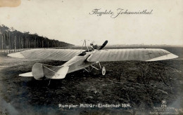 Sanke Flugzeug Johannisthal 239 Rumpler Militär-Eindecker 1914 Foto-AK I-II (fleckig) Aviation - Guerra 1914-18