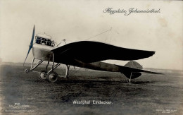 Sanke Flugzeug Johannisthal 242 Westphal Eindecker I-II (fleckig) Aviation - Guerre 1914-18