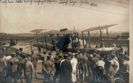 Flugzeug WK I Abgeschossener Englischer Doppeldecker 1917 I-II (Ecken Bestoßen) Aviation - Guerra 1914-18