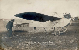 Flugzeug WK I Jeannin Eindecker Foto-AK I-II (fleckig) Aviation - Guerra 1914-18