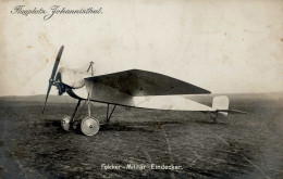 Flugzeug WK I Johannisthal Fokker-Militär-Eindecker II (Ecken Abgestossen , Fleckig) Aviation - Guerra 1914-18