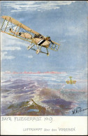 Flugzeug WK I Bay. Fliegerabt. No. 9 Sign. I-II Aviation - Guerra 1914-18