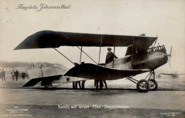 Sanke Piloten Johannisthal 211 Kanitz Auf Union-Pfeil-Doppeldecker I-II - Guerra 1914-18