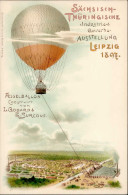 BALLON - FESSELBALLON L.GODARD&E.SURCOUF  Bei D. Sächs-Thür. AUSSTELLUNG LEIPZIG 1897 I - War 1914-18