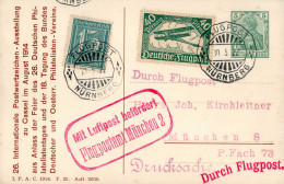 Deutsches Reich Germania Privat-GSK Nürnberg Flugpost Nach München 1922 I-II - Guerra 1914-18