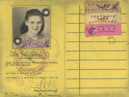 DEUTSCHE LUFTHANSA - Mitglieds-Ausweis 1943 I-II - Oorlog 1914-18