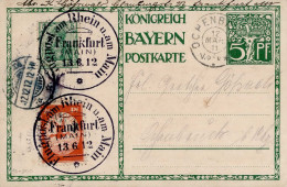 Luftpost Flugpost Am Rhein U. Main MiF Bayern GSK/DR Germania U. Halbamtliche 20 Pfennig 1912 I-II - Dirigibili