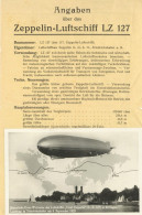 Zeppelin AK Erste Weltreise Des Luftschiffes Graf Zeppelin LZ 127 In 20 Tagen 1931 Und Faltblatt Mit Techn. Angaben II D - Airships