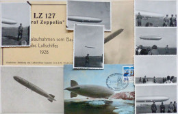 Zeppelin Konvolut Mit Fotos Und 6 Originalaufnahmen Vom Bau Des Luftschiffes Graf Zeppelin LZ 127 1928 I-II Dirigeable - Airships