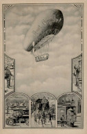 Zeppelin Neujahr I-II Dirigeable Bonne Annee - Airships