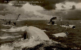 LUFTSCHIFF GRAF ZEPPELIN - ZEPPELIN-UNGLÜCK ZERSTÖRUNG Des MARINE-LUFTSCHIFFES L. 1 Vor HELGOLAND 9.9.13 NPG 4 I - Zeppeline