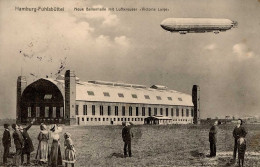 Zeppelin Hamburg-Fühlsbüttel Neue Ballonhalle Mit Luftkreuzer Victoria Luise I-II (kl. Eckbug) Dirigeable - Dirigibili